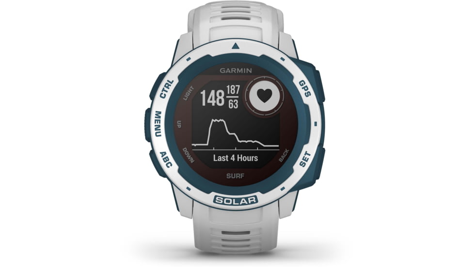 Garmin Instinct Solar Watch - Surf Edition, Cloudbreak, 010-02293-18