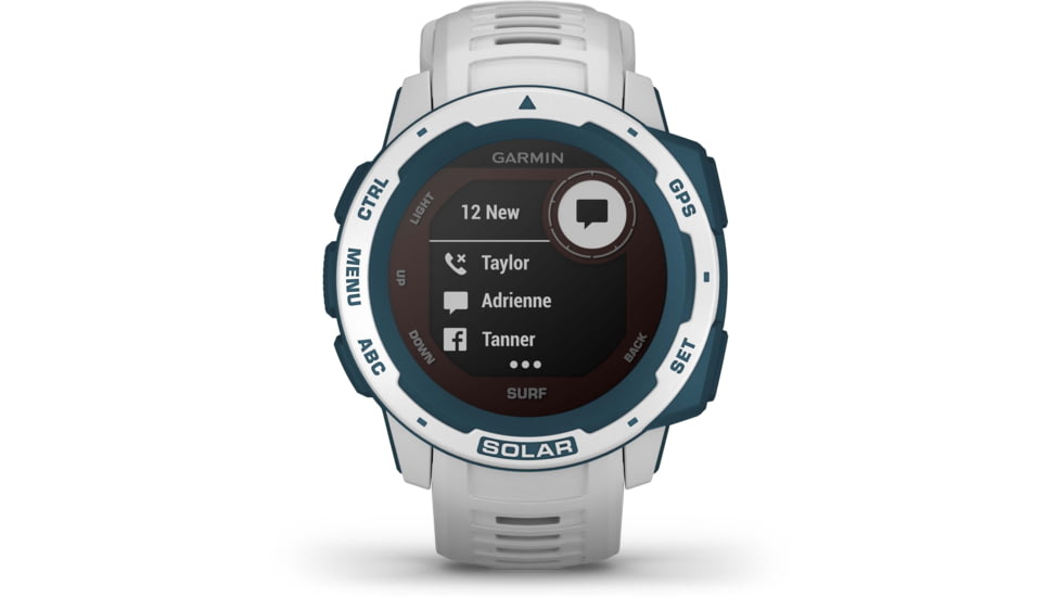 Garmin Instinct Solar Watch - Surf Edition, Cloudbreak, 010-02293-18