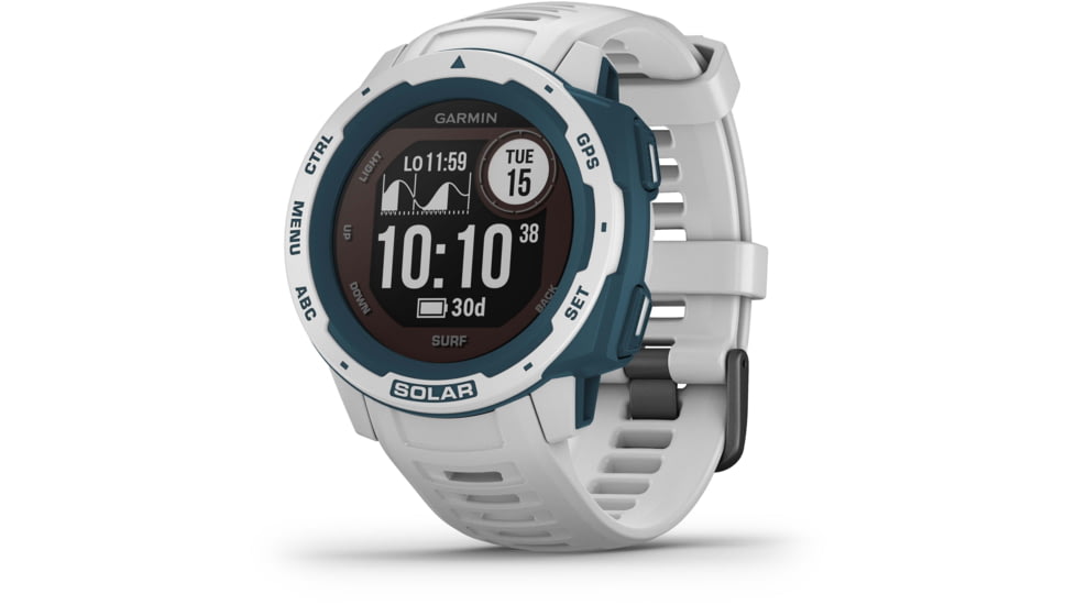 Garmin Instinct Solar Watch - Surf Edition, Cloudbreak, 010-02293-18