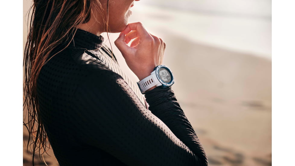 Garmin Instinct Solar Watch - Surf Edition, Cloudbreak, 010-02293-18