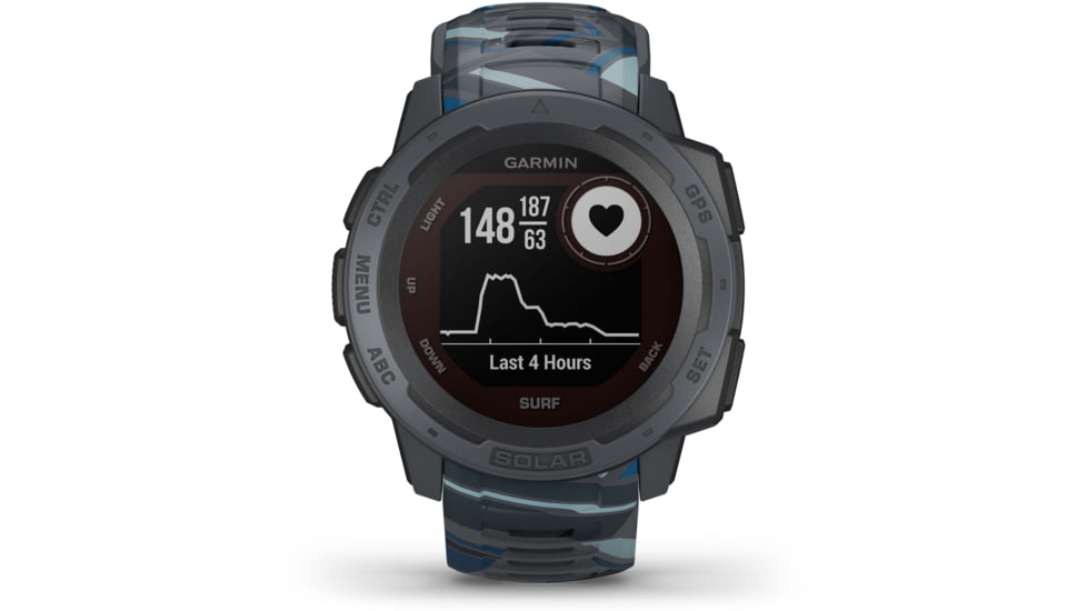 Garmin Instinct Solar Watch - Surf Edition, Pipeline, 010-02293-17