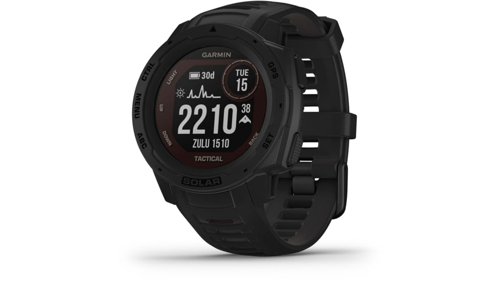 Garmin Instinct Solar Watch - Tactical Edition, Black, 010-02293-13