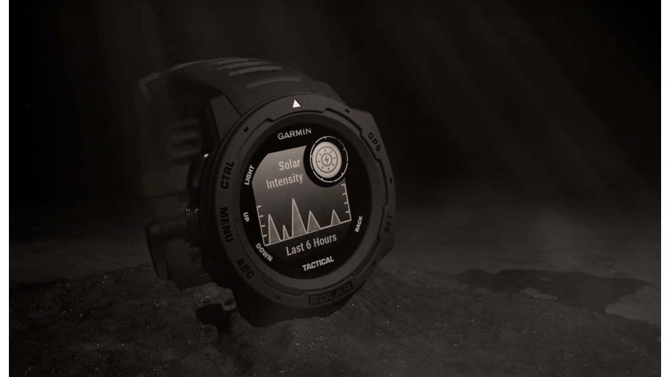 Garmin Instinct Solar Watch - Tactical Edition, Black, 010-02293-13