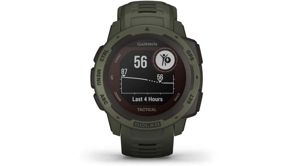 Garmin Instinct Solar Watch - Tactical Edition, Moss, 010-02293-14
