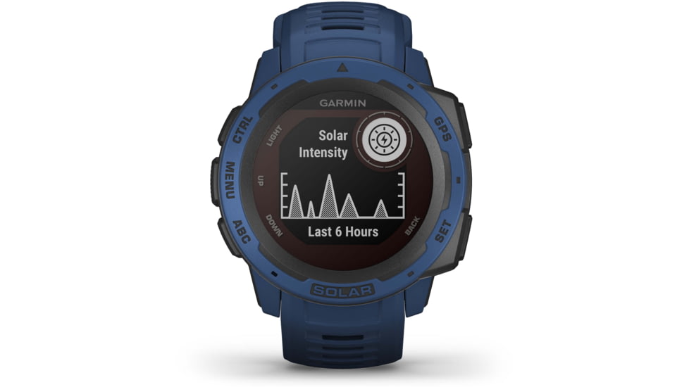 Garmin Instinct Solar Watch, Tidal Blue, 010-02293-11