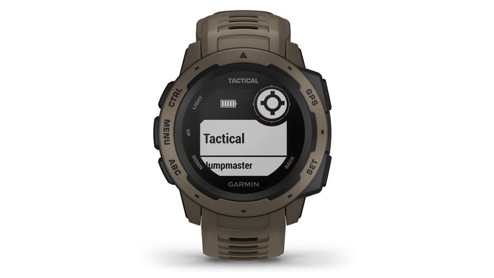 Garmin Instinct Tactical GPS Watch, Coyote Tan, 010-02064-71