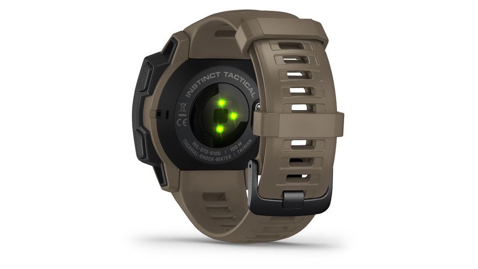 Garmin Instinct Tactical GPS Watch, Coyote Tan, 010-02064-71