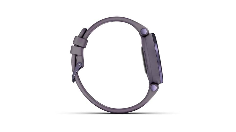 Garmin Lily Smartwatch - Womens, Black Currant / Deep Orchid Silicone, 010-02384-02