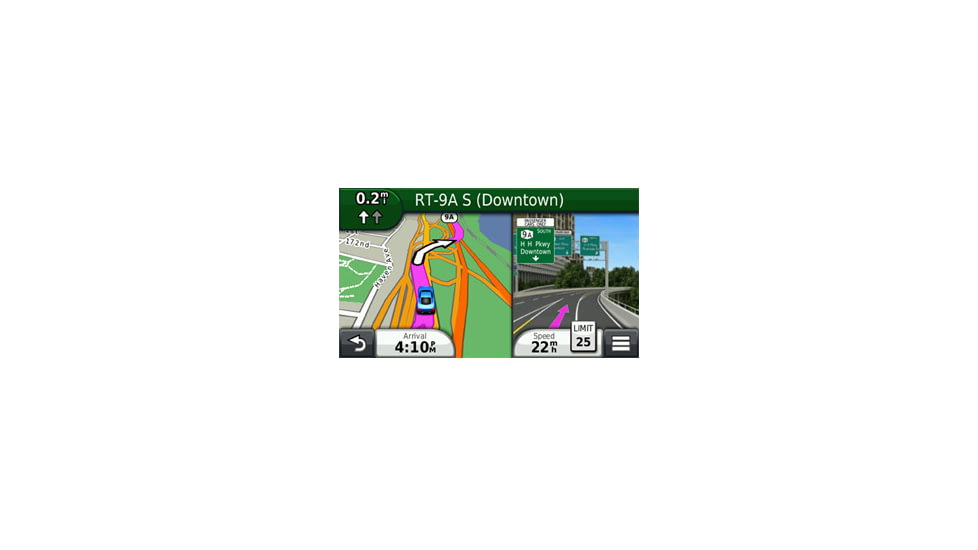 Opplanet Garmin nuvi 2455LMT Main Screen Image