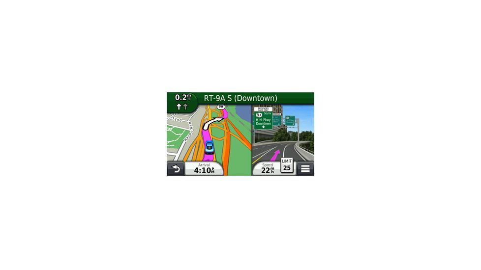 Opplanet Garmin nuvi 2475LT Main Screen Image