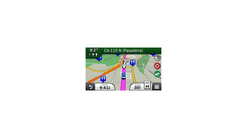 Opplanet Garmin nuvi 2495LMT Main Screen Image