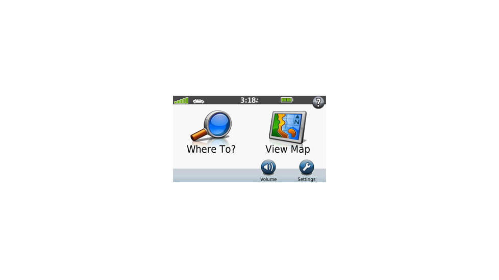 Opplanet Garmin nuvi 40 Home Screen Image