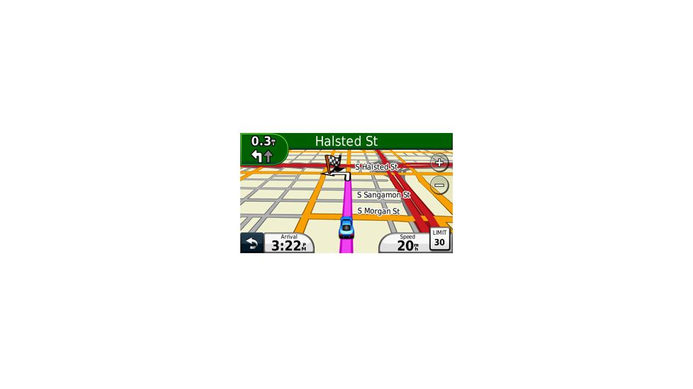 Opplanet Garmin nuvi 40 Main Screen Image