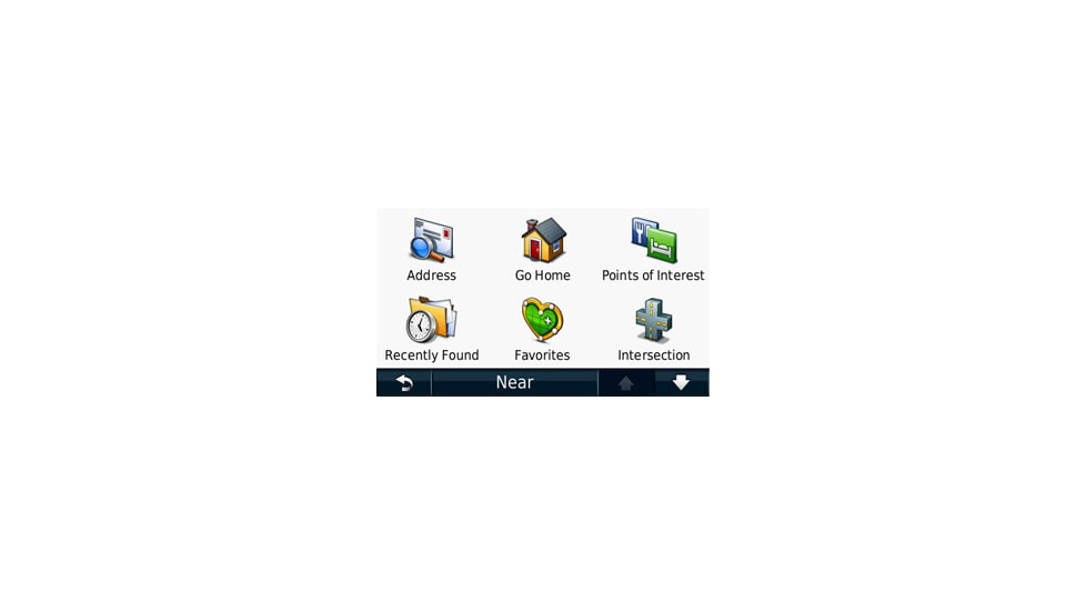Opplanet Garmin nuvi 40 Search Screen Image
