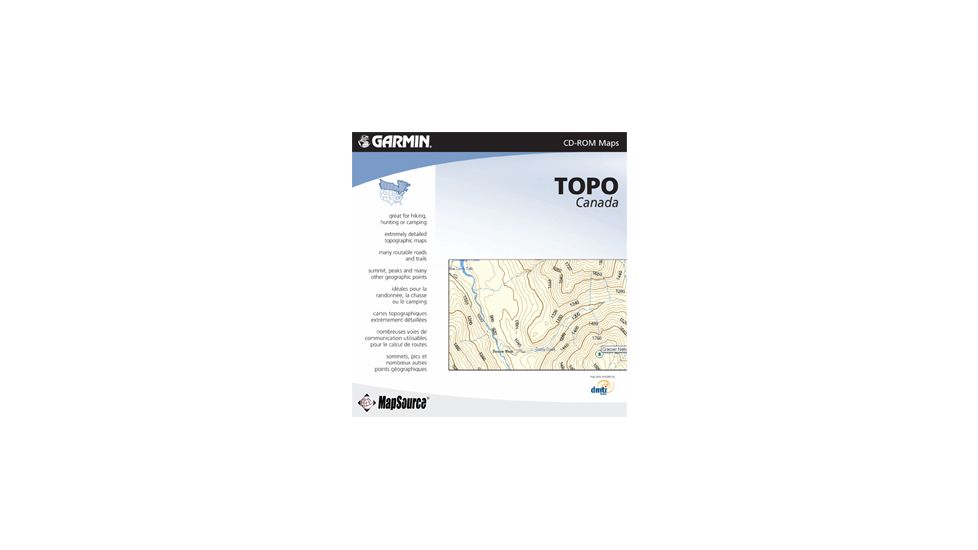 Garmin On the Trail Maps GPS MapSource TOPO Canada 010-10469-00 w/ Free S&amp;H