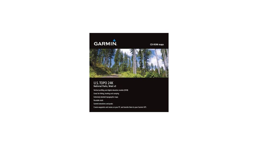 Garmin On the Trail Maps GPS MapSource US TOPO 24K, National Parks, West 010-10448-00 w/ Free S&amp;H