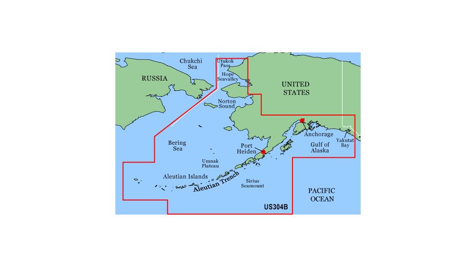 Garmin On The Water GPS Cartography BlueChart: Alaska Bathymetric Map w/ Free S&amp;H