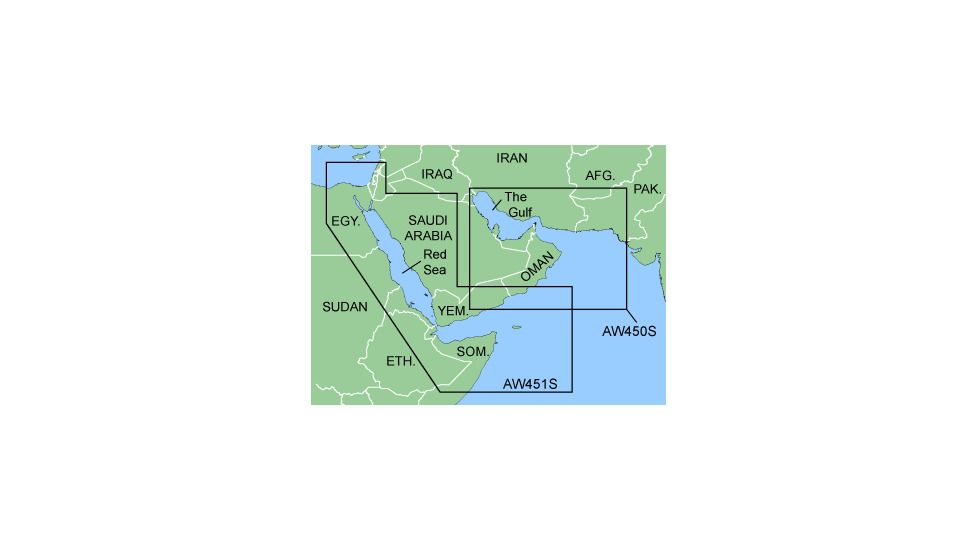 Garmin On The Water GPS Cartography BlueChart: Asia West Small Map w/ Free S&amp;H