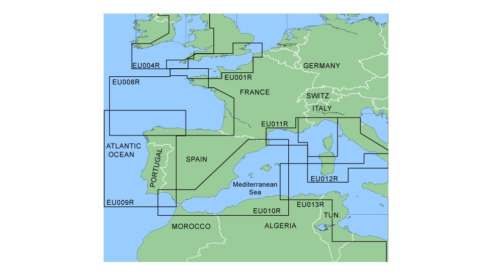 Garmin On The Water GPS Cartography BlueChart: Atlantic Coast Europe Regular Map w/ Free S&amp;H