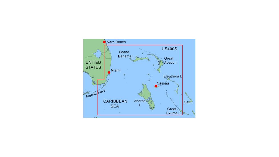 Garmin On The Water GPS Cartography BlueChart: Caribbean &amp; Central America Small Map w/ Free S&amp;H