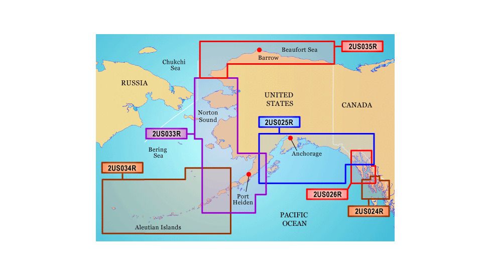 Garmin On The Water GPS Cartography BlueChart g2: Alaska Regular Map w/ Free S&amp;H
