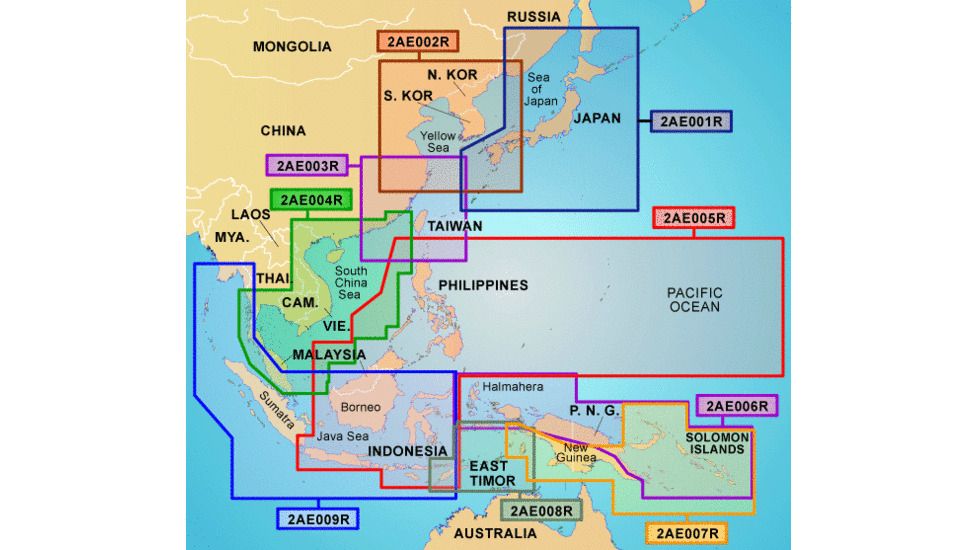 Garmin On The Water GPS Cartography BlueChart g2: Asia East Map w/ Free S&amp;H