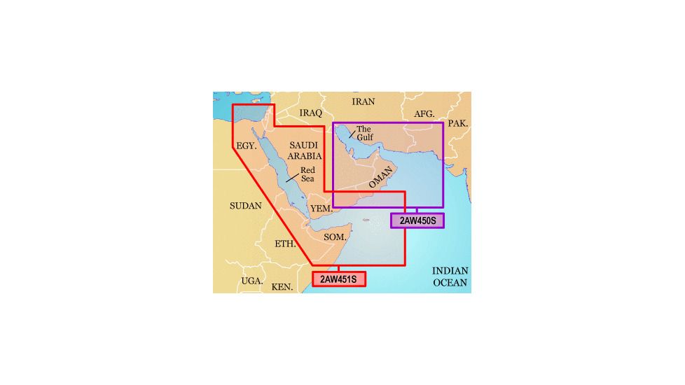 Garmin On The Water GPS Cartography BlueChart g2: Asia West Small Map w/ Free S&amp;H