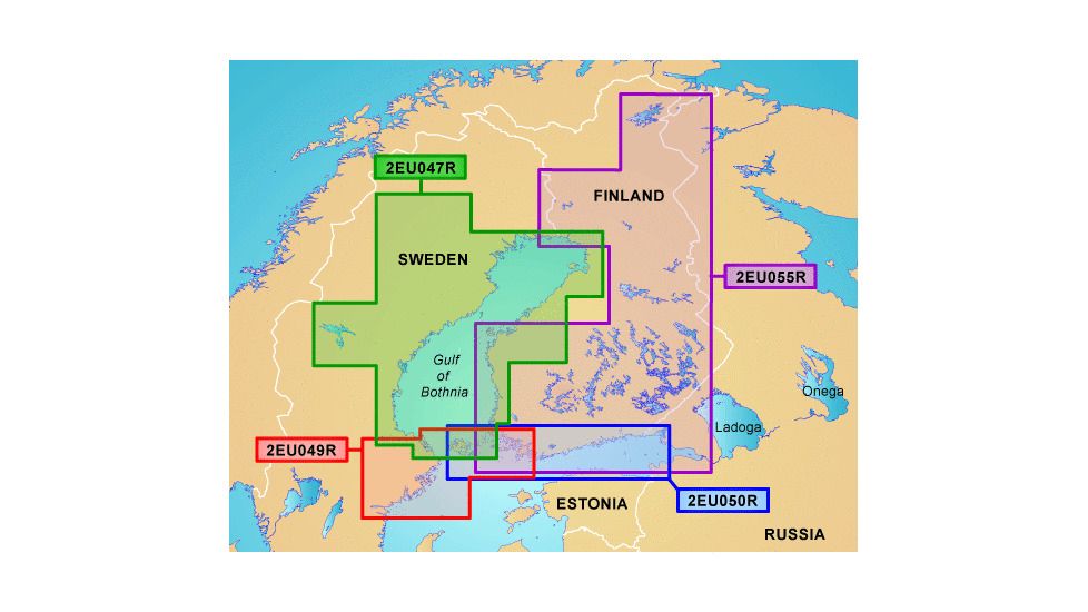 Garmin On The Water GPS Cartography BlueChart g2: Nordic Countries Regular East Map w/ Free S&amp;H