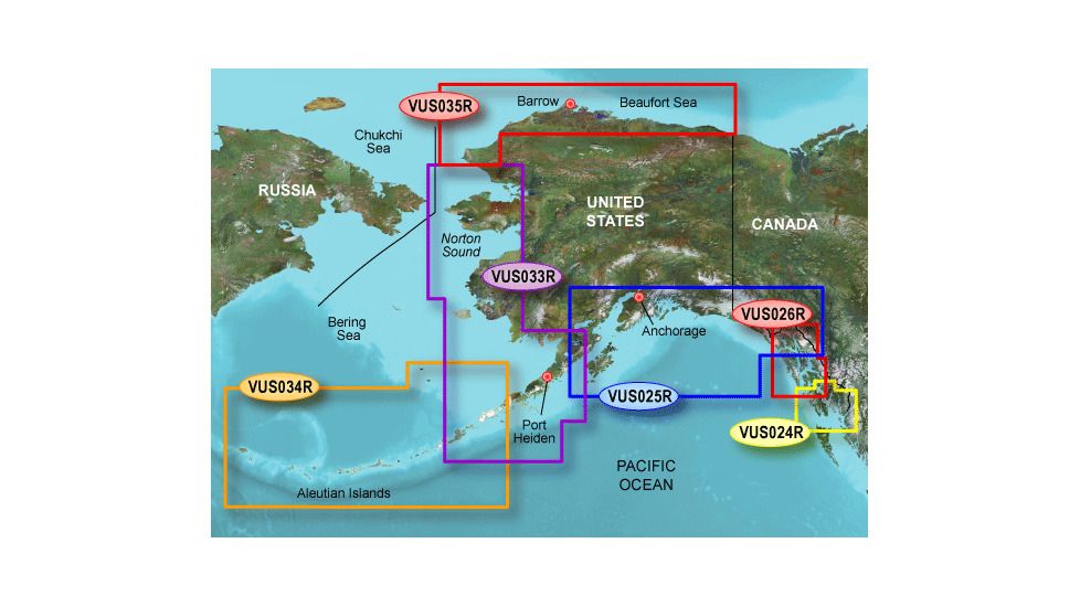 Garmin On The Water GPS Cartography BlueChart g2 Vision: Alaska Regular Map w/ Free S&amp;H