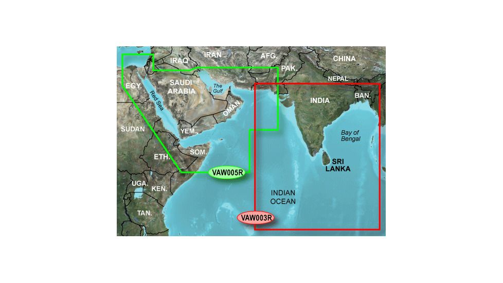Garmin On The Water GPS Cartography BlueChart g2 Vision: Asia West Regular Map w/ Free S&amp;H