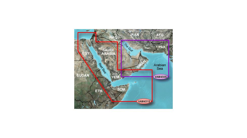 Garmin On The Water GPS Cartography BlueChart g2 Vision: Asia West Small Map w/ Free S&amp;H