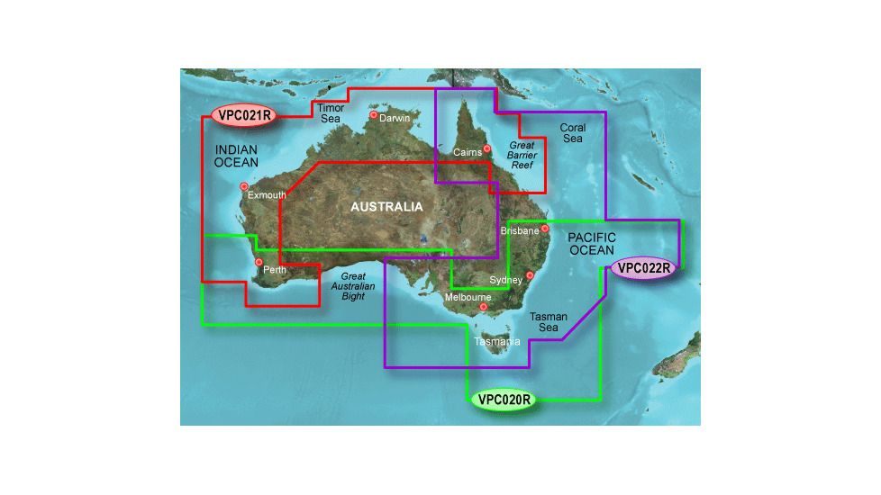 Garmin On The Water GPS Cartography BlueChart g2 Vision: Australia Regular Map w/ Free S&amp;H