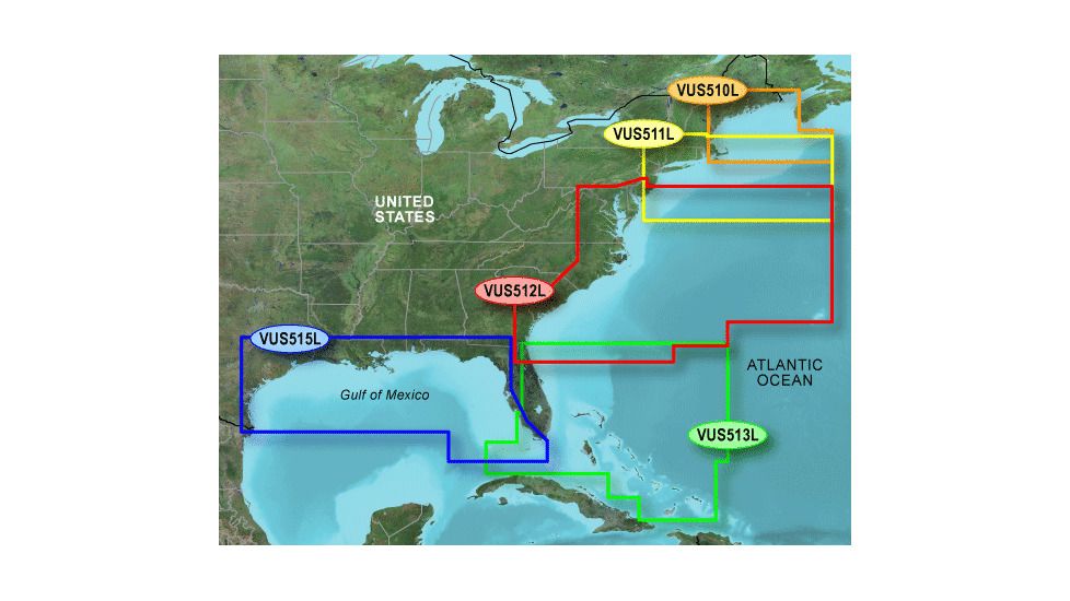 Garmin On The Water GPS Cartography BlueChart g2 Vision: East Coast Large Map w/ Free S&amp;H