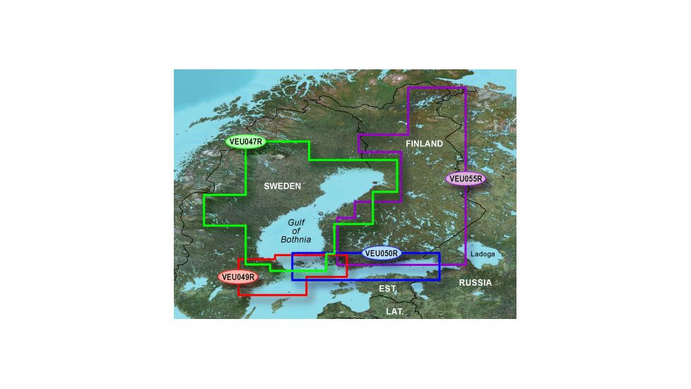 Garmin On The Water GPS Cartography BlueChart g2 Vision: Nordic Countries Regular East Map w/ Free S&amp;H
