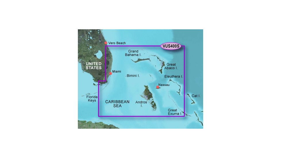 Garmin On The Water GPS Cartography BlueChart g2 Vision: SE Coast/Caribbean Small Map 010-C0738-00 w/ Free S&amp;H