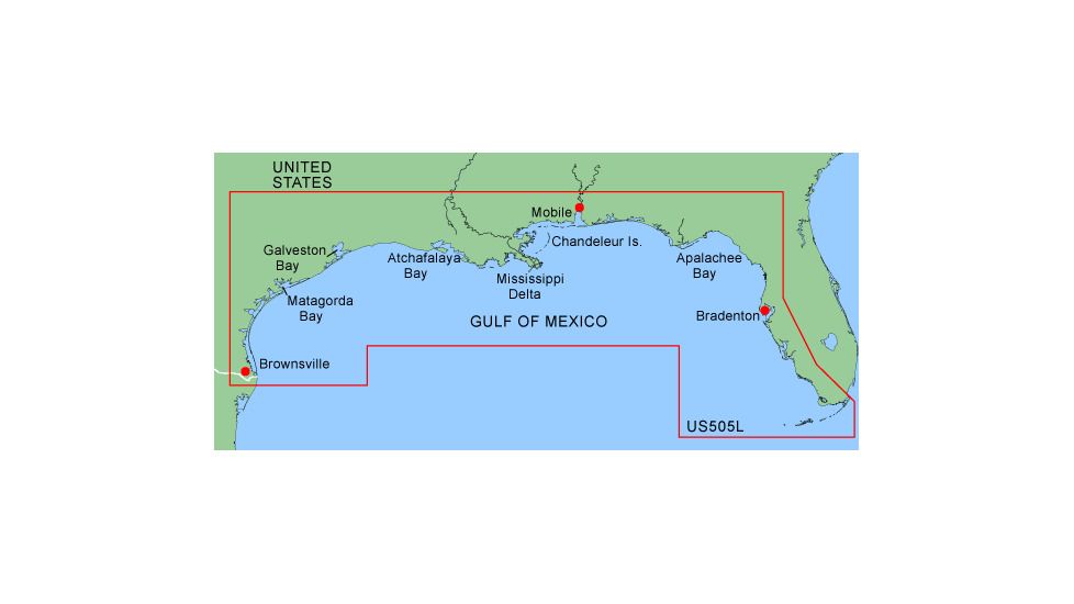Garmin On The Water GPS Cartography BlueChart: Gulf of Mexico Large Map w/ Free S&amp;H