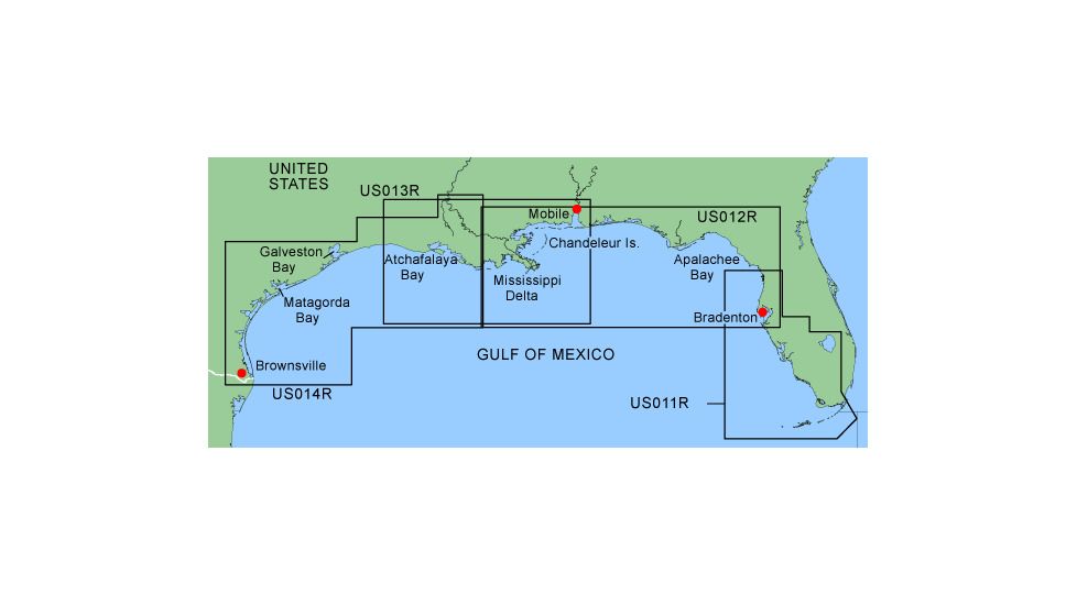 Garmin On The Water GPS Cartography BlueChart: Gulf of Mexico Regular Map w/ Free S&amp;H