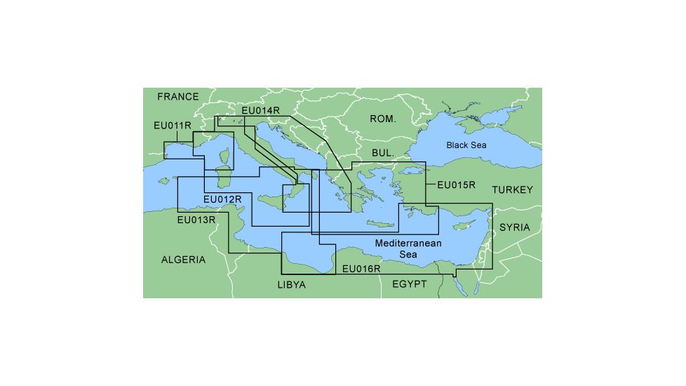 Garmin On The Water GPS Cartography BlueChart: Mediterranean Regular Map w/ Free S&amp;H