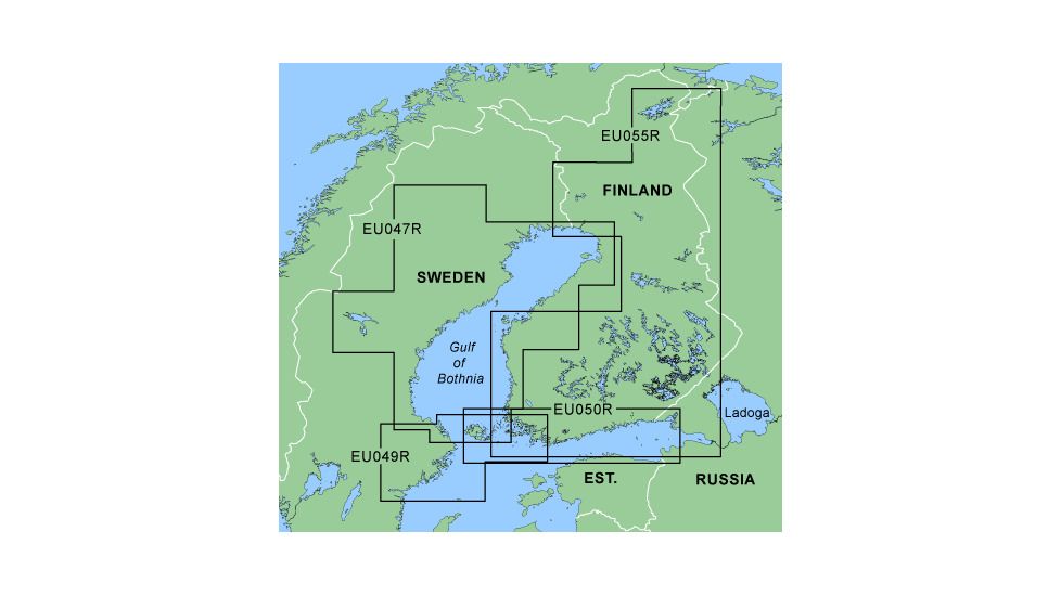 Garmin On The Water GPS Cartography BlueChart: Nordic Countries East Map w/ Free S&amp;H