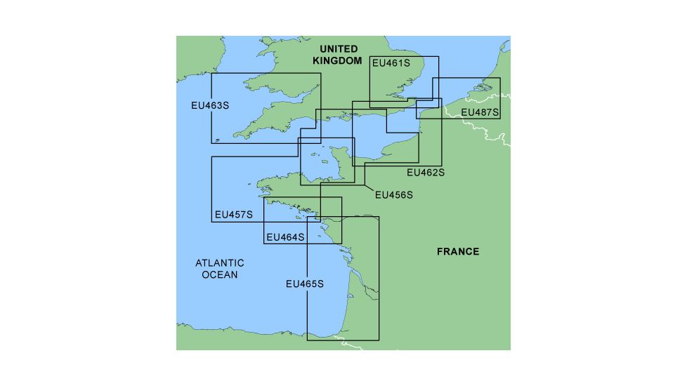 Garmin On The Water GPS Cartography BlueChart: South UK/France Small Map w/ Free S&amp;H