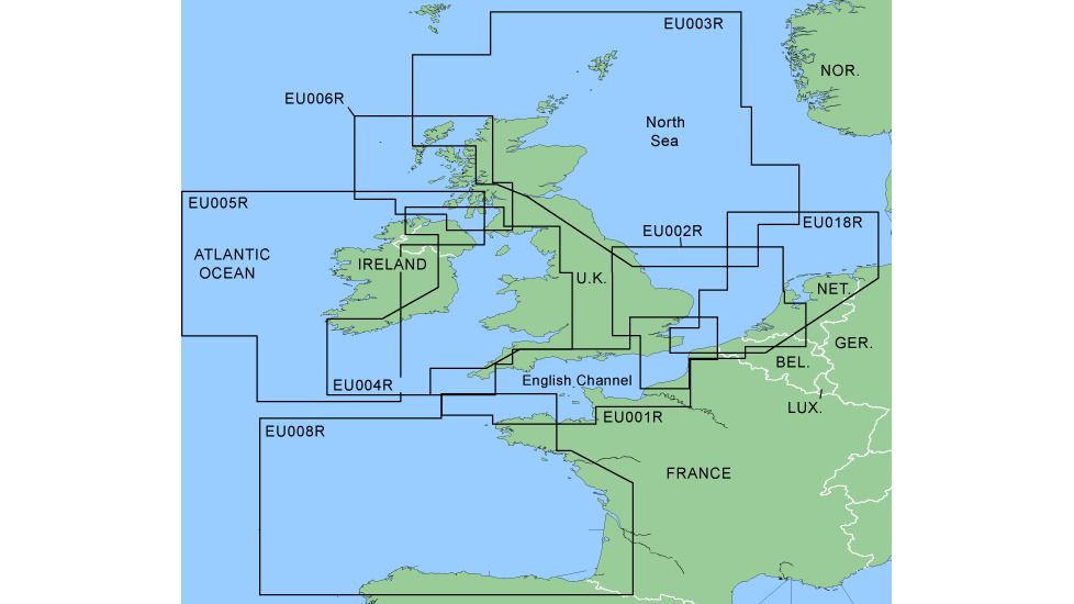 Garmin On The Water GPS Cartography BlueChart: UK/Ireland/France Regular Map w/ Free S&amp;H