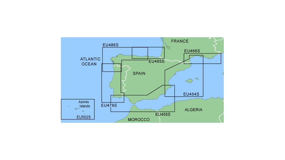 Garmin On The Water GPS Cartography BlueChart: Western Mediterranean Small Map w/ Free S&amp;H