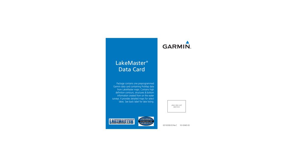 Garmin On the Water Maps GPS LakeMaster Lake of the Woods - Rainy Lake 010-C0961-00 w/ Free S&amp;H