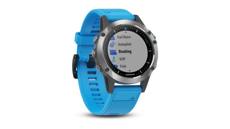 Garmin Quatix 5, GPS Watch, WW, Silicone, Blue 010-01688-40