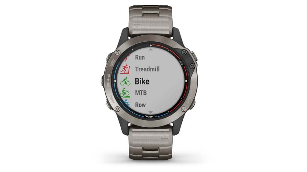 Garmin Quatix 6 Titanium Watch 47mm - Sapphire Edtion, w/ Ti Band, Gray, 010-02158-94