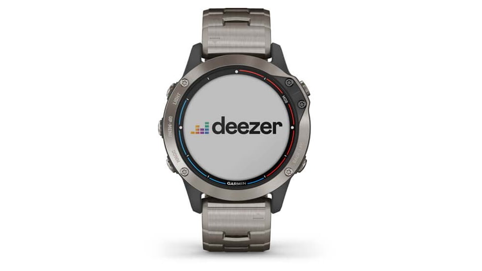 Garmin Quatix 6 Titanium Watch 47mm - Sapphire Edtion, w/ Ti Band, Gray, 010-02158-94