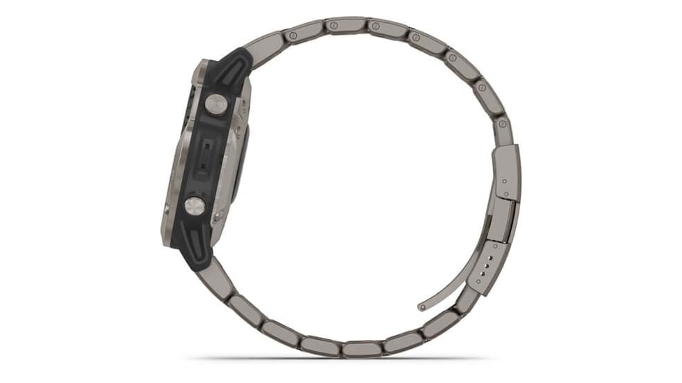 Garmin Quatix 6 Titanium Watch 47mm - Sapphire Edtion, w/ Ti Band, Gray, 010-02158-94
