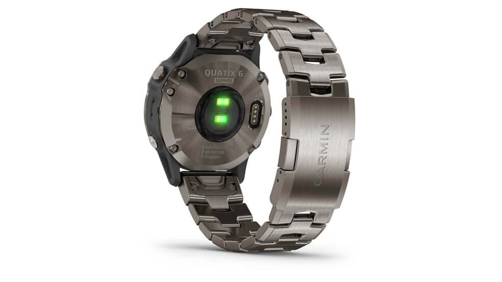 Garmin Quatix 6 Titanium Watch 47mm - Sapphire Edtion, w/ Ti Band, Gray, 010-02158-94