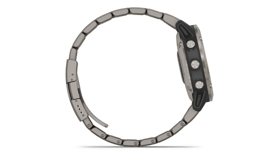 Garmin Quatix 6 Titanium Watch 47mm - Sapphire Edtion, w/ Ti Band, Gray, 010-02158-94