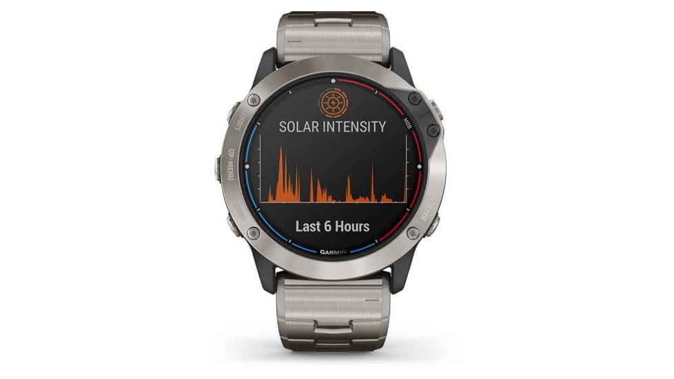 Garmin Quatix 6X Solar 51mm, Titanium w/Ti Band, Gray, 010-02157-30